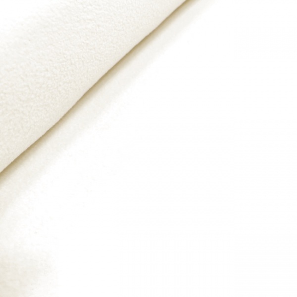 Plain Fleece Fabric  WHITE